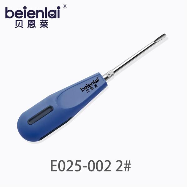 Benlai Minimally Invasive Dental Elevator E025-002 WXYTG 2#, Straight 3.0 Tip, Silicone Handle